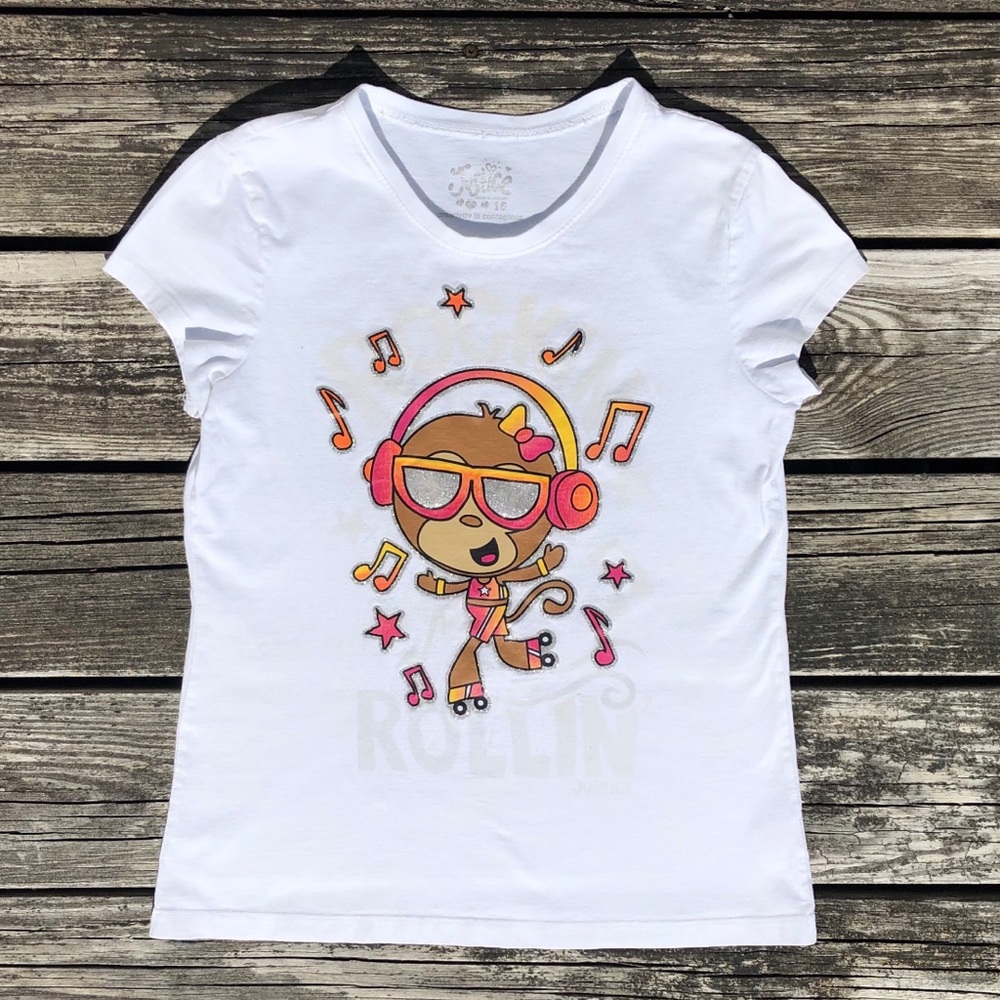 Girls Justice Skate Top EUC